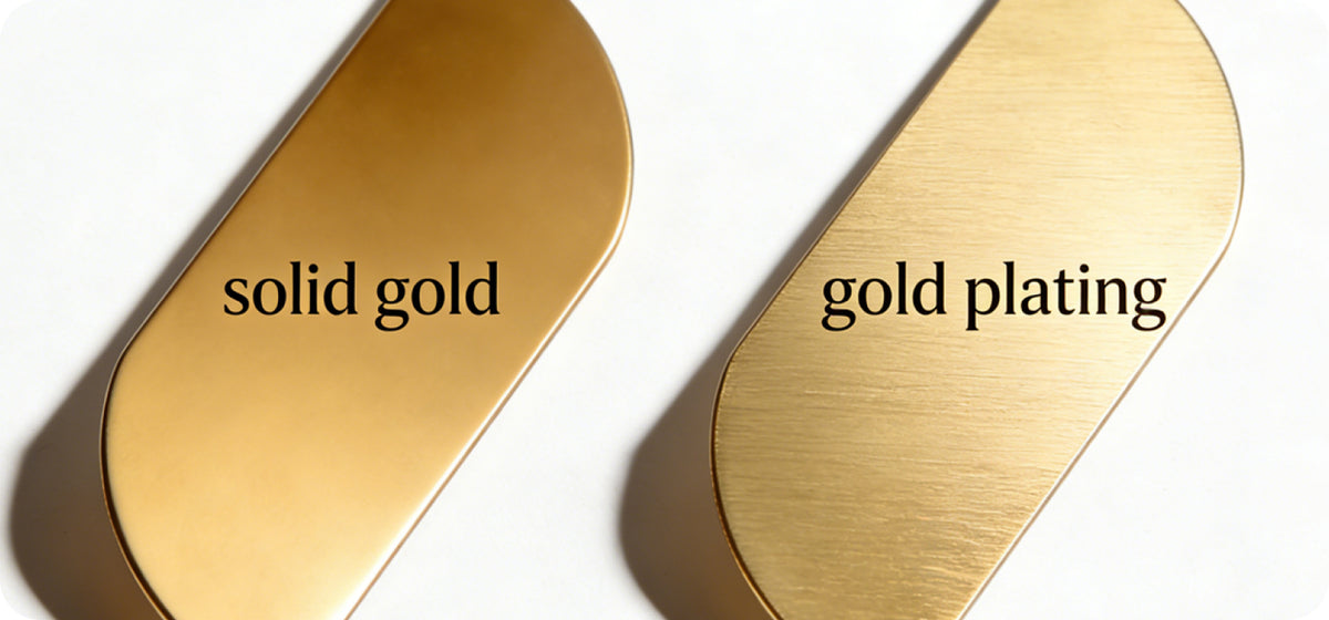 Solid gold vs gold plating ring settings comparison