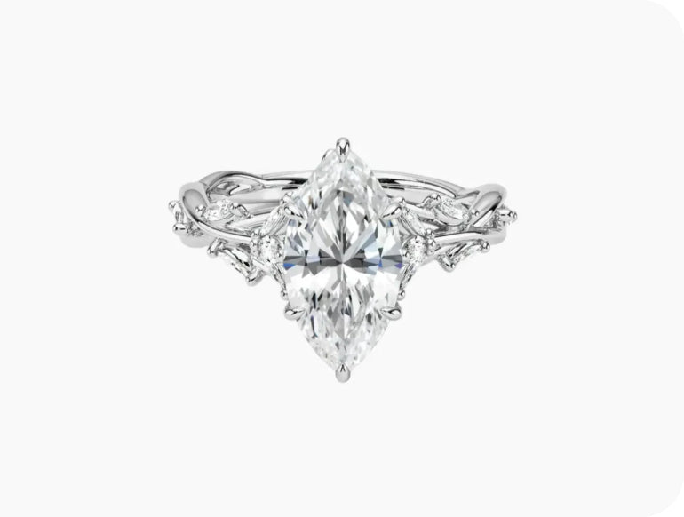 18K White Gold
