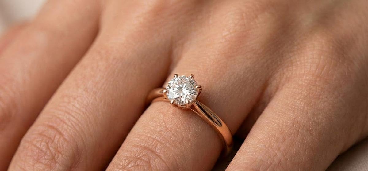 Rose gold ring