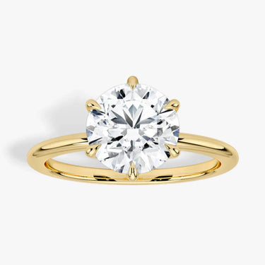 Faye Solitaire Round Engagement Ring (14k gold)