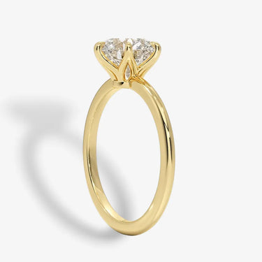 Faye Solitaire Round Engagement Ring (14k gold)