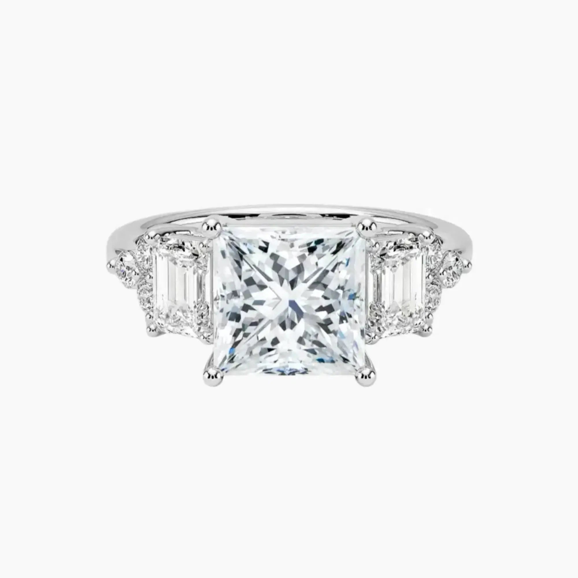 Kaiya Princess 18KW | Lab Grown Engagement Ring Setting for women