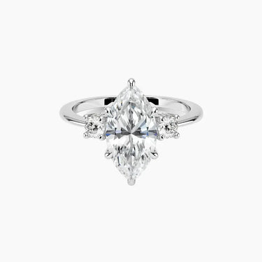 Seraphina Hidden Halo Three Stone Marquise