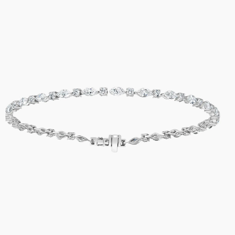 Marquise&Round Tennis Diamond Jewerly Bracelet for Women - 