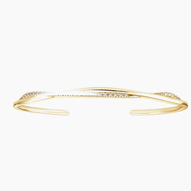 Twisted Band Lab Diamond Bangle Jewerly Bracelet for Women 2