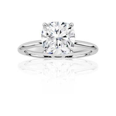Brielle Solitaire Cushion Engagement Ring