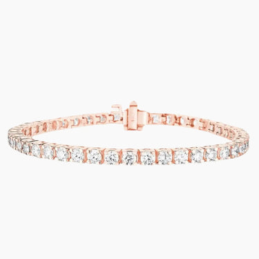 Elegant Diamond Tennis Jewerly Bracelet 14K Rose Gold for Women 2