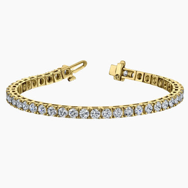 Elegant Diamond Tennis Jewerly Bracelet 18K Yellow Gold for Women 3