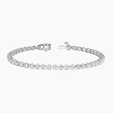 Vibrant Diamond Tennis Jewerly Bracelet 14K White Gold for Women 1