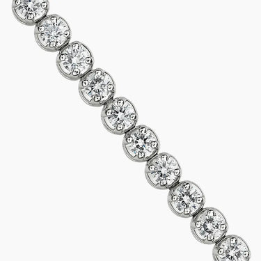 Vibrant Diamond Tennis Jewerly Bracelet 14K White Gold for Women 3