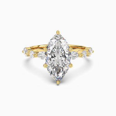 Tiktok Design - Marquise Engagement Ring (Tcw 0.7ct)