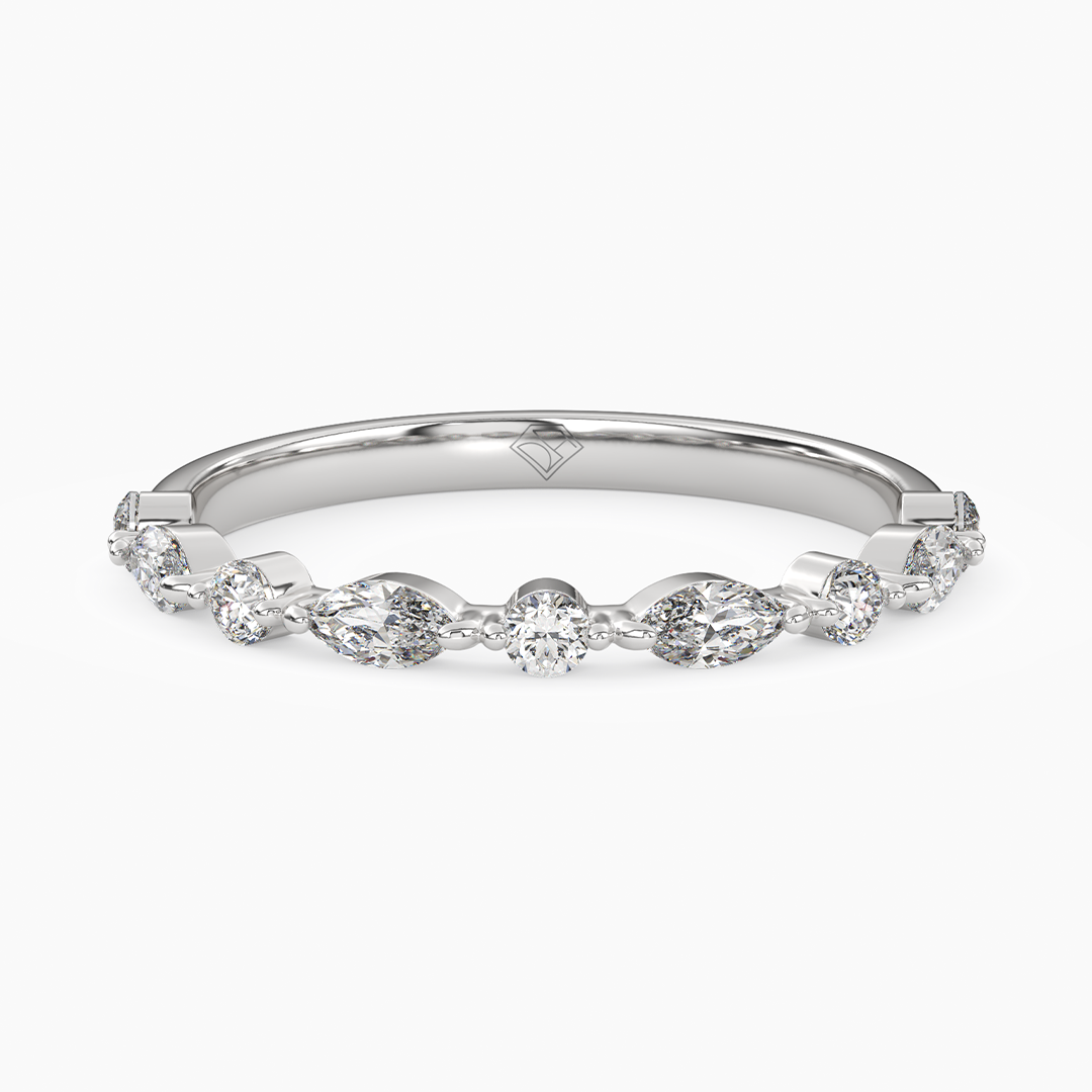 Marquise Round Bubble Band