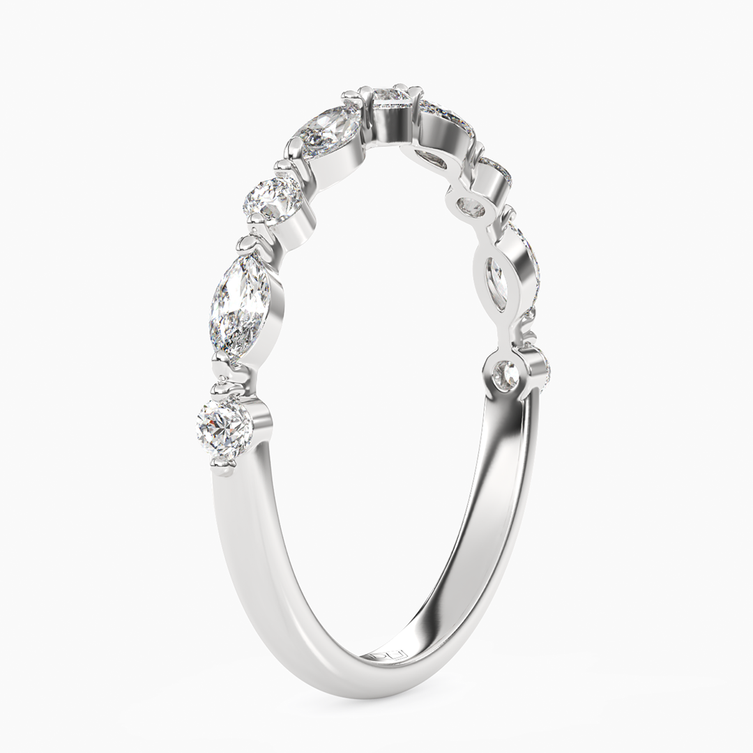 Marquise Round Bubble Band