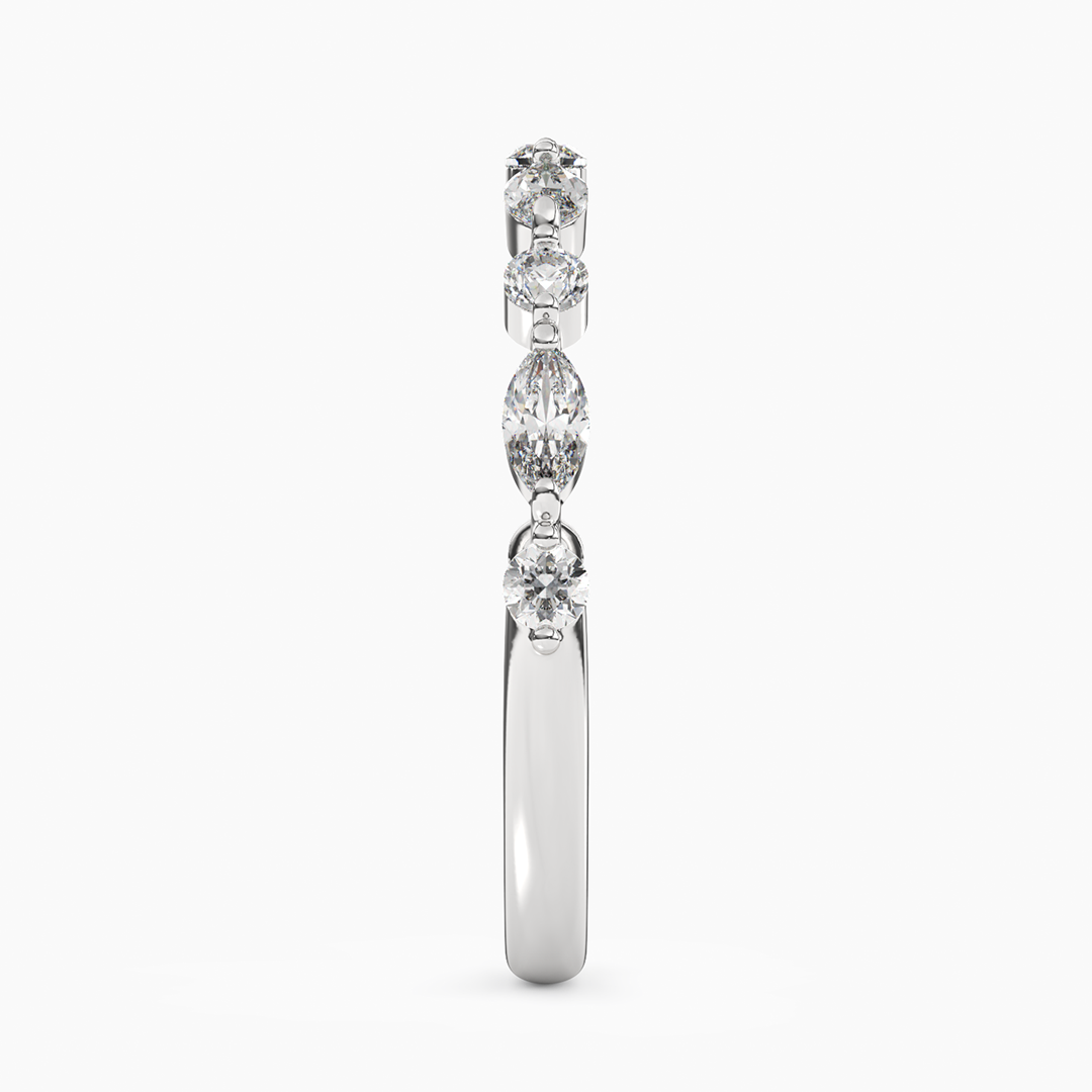 Marquise Round Bubble Band
