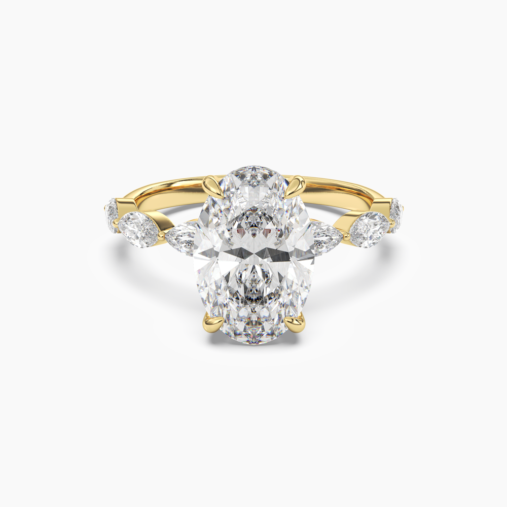 Rosemist Oval – Center Diamond Included