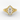 Hawthorne Oval engagement ring setting in 18K yellow gold, front view.