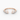 Vela Diamond Ring diamond wedding band in 18K rose gold, front view.