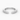 Verdant Diamond Ring diamond wedding band in 18K white gold, front view.
