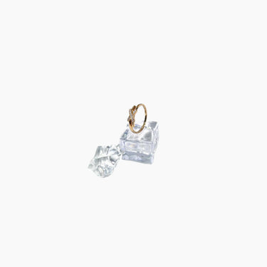 X Shaped Diamond Ring - <p style=line-height: 1.3;>This chic, significant piece stylishly signifies the unseen thread linking us to our fated loved ones, symbolizing destiny's intersection. <br><br> Total diamond weight: 0.086 ct.</p > - Lab Grown Diamond Fashion Ring - extra view