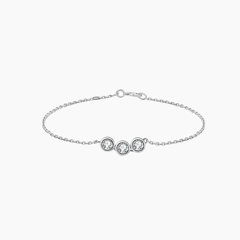 Bubbly Trio Lab Diamond Jewerly Bracelet for Women 1