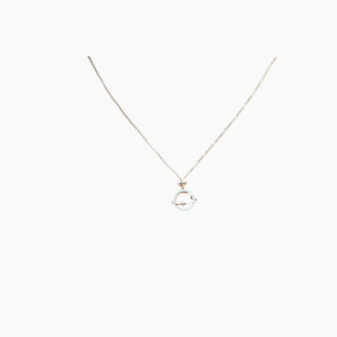 Satellite Planet Diamond Necklace - <p style=line-height: 1.3;>Introducing our captivating Satellite Planet Diamond Necklace, showcasing a stunning design inspired by the celestial dance of satellites orbiting a central planet. <br><br> Total diamond weight: 0.21 ct.</p > - Lab Grown Diamond Necklace - extra view