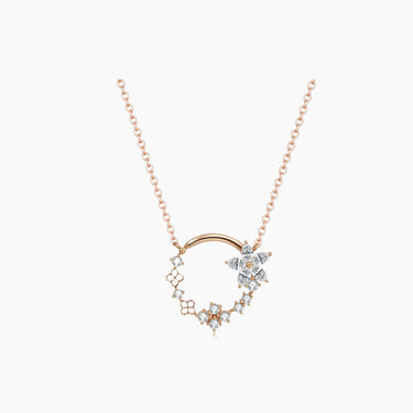 Secret Garden Diamond Necklace - <p style=line-height: 1.3;>Discover our enchanting Secret Garden Diamond Necklace, featuring an intricate design inspired by the hidden beauty and allure of a secluded garden paradise. <br><br> Total diamond weight: 0.51 ct.</p > - Lab Grown Diamond Necklace - front