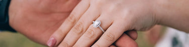 Diamaura lab diamond engagement ring