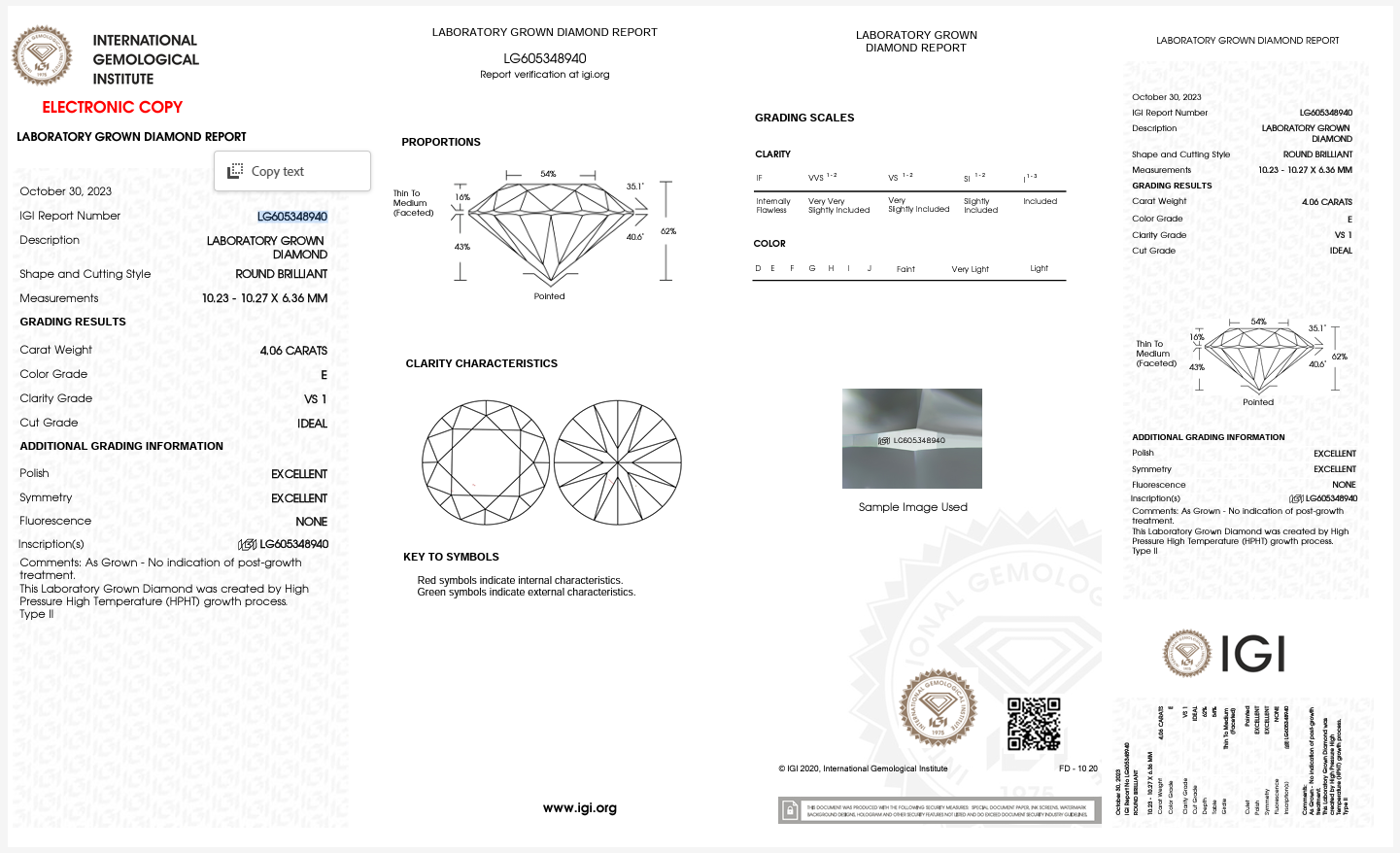 4.03ct E VS1 Three Stone Round Lab Grown Diamond Engagement Ring | Aurelia