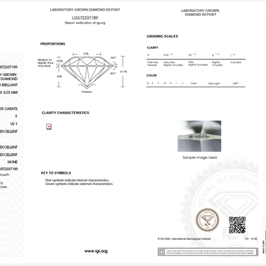 2.05ct F VS1 Round Lab Diamond Halo Engagement Ring