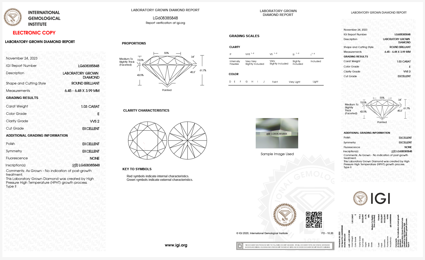 1.03ct E VVS2 Round Halo Lab Grown Diamond Engagement Ring