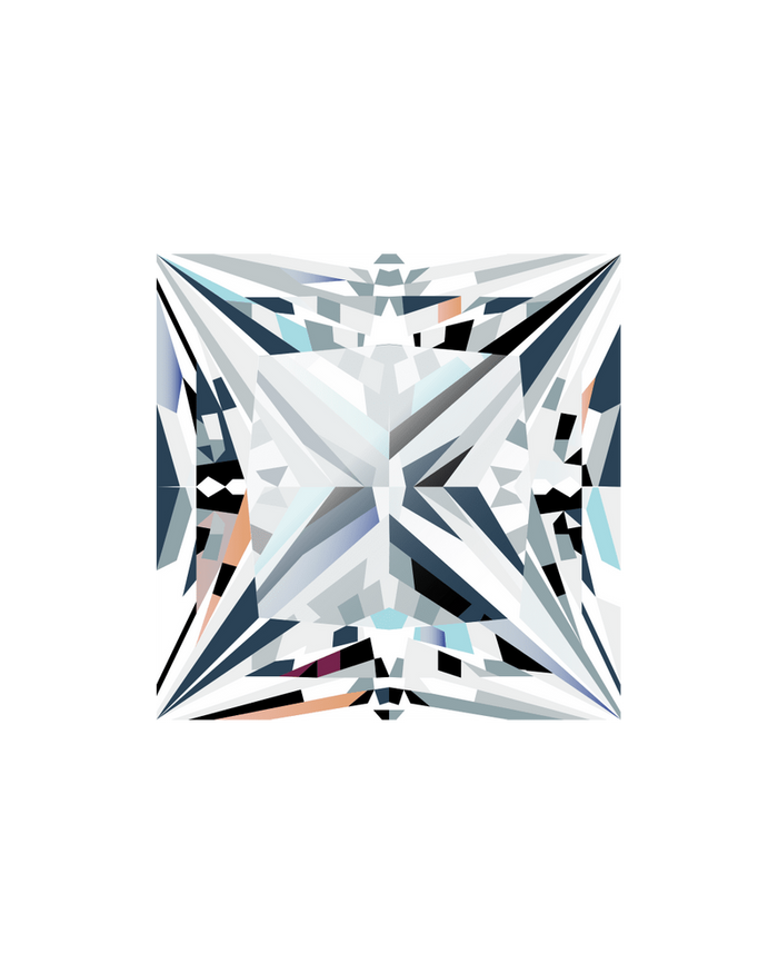 0.99 Carat · PRINCESS · D · VVS2 · IGI · Excellent Cut