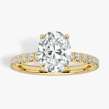 Irina Solitaire Oval With Hidden Halo Engagement Ring