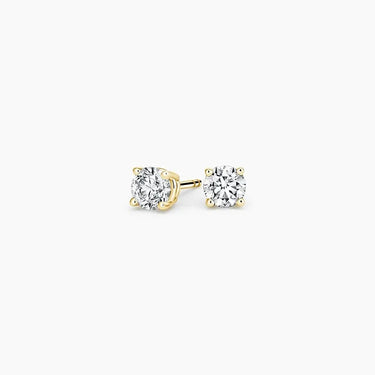 Brilliance Round Diamond Stud Earrings Setting