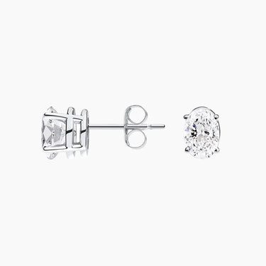 Brilliance Oval Diamond Stud Earrings