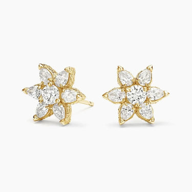 Flora Diamond Stud Earrings