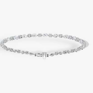 14K Real Solid Gold Diamond Paperclip Chain Bracelet For Women – JewelHeart