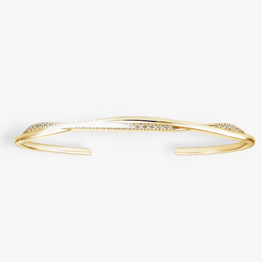 Twisted Band Lab Diamond Bangle Jewerly Bracelet for Women 2