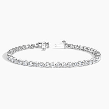 Vibrant Diamond Tennis Jewerly Bracelet 14K White Gold for Women 1