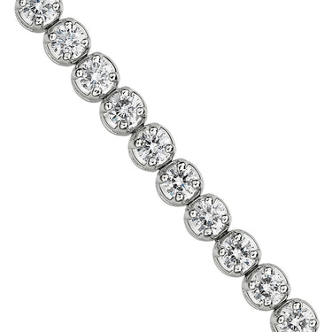 Vibrant Diamond Tennis Jewerly Bracelet 18K White Gold for Women 3