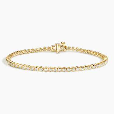 Vibrant Diamond Tennis Bracelet 18K Yellow Gold