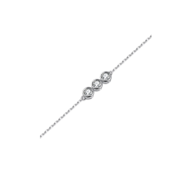 Bubbly Trio Lab Diamond Jewerly Bracelet for Women 2