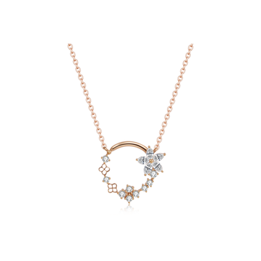 Secret Garden Diamond Necklace - <p style="line-height: 1.3;">
Discover our enchanting Secret Garden Diamond Necklace, featuring an intricate design inspired by the hidden beauty and allure of a secluded garden paradise. <br><br> Total diamond weight: 0.51 ct.
</p > - Lab Grown Diamond Necklace - front