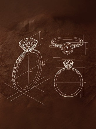 Custom ring design sketch