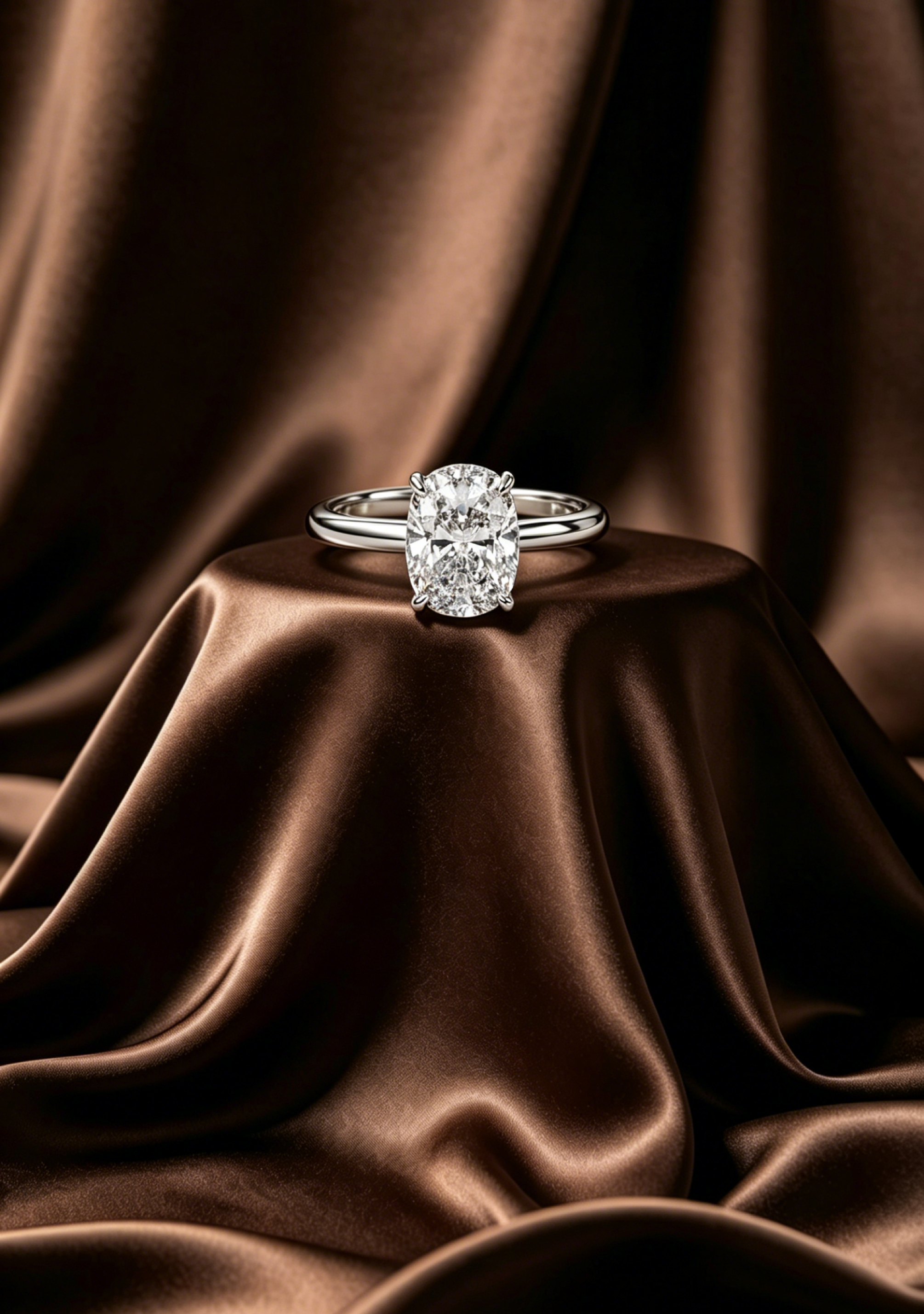Cushion diamond ring