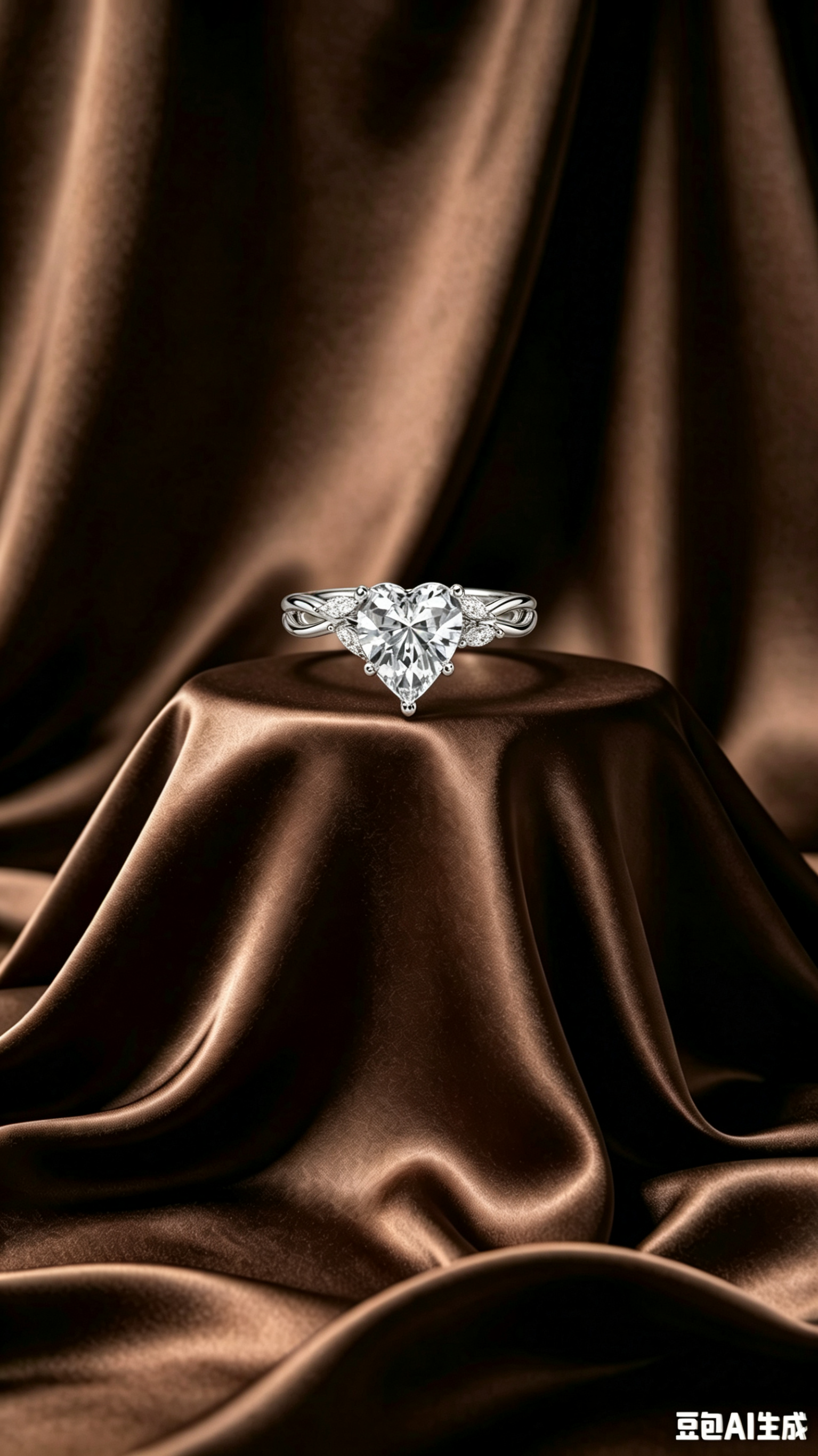 Heart diamond ring