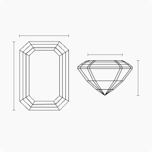EMERALD diamond proportions diagram